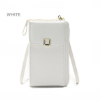 Naiste mood Mobiiltelefonikott Vertikaalne Crossbody Mini &Otilde;lakott M&uuml;ndikott valge