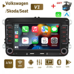2Din Android Carplay GPS-auto multimeediumipleier Volkswagen/Volkswagen/Golf/Polo/Tiguan/Passat/b7/b6/SEAT/Leon/Skoda/Octavia 1+32GB jaoks