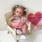 24-tolline Reborn Toddler Girl Doll Tutti kvaliteetne, juba valmis maalitud k&auml;sitsi valmistatud nukk 3D-nahaga