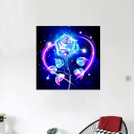5D isetehtud teemantmaaling Sinise roosi teemanttikandid T&auml;iskihiline anime ristpistes komplektid Kodukaunistus K&auml;sitsi valmistatud kingitus Round 30x30cm