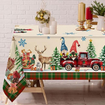 J&otilde;ululaudlina Kodu S&ouml;&ouml;gilaud J&otilde;ulup&auml;kapikk Vanamees Truck Print Dekoratsioon Lauapidu &Otilde;ues&otilde;htus&ouml;&ouml;gi kaunistus 40x70cm15x27inch
