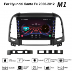 Autoraadio multimeediumipleier Hyundai Santa Fe 2006-2012 jaoks koos nupunupuga Android 2 Din stereo GPS-peakomplekt 1+16 GB 1+16GB
