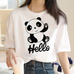 Panda Print t-s&auml;rgid naiste harajuku t-s&auml;rk t&uuml;druk harajuku naljakas riietus M