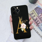 Apple iPhone 13 14 15 Pro Max X XS XR SE telefoni korpuse kate Vedel pehme matt silikoon Mood p&otilde;rutuskindlad lillekirjad iPhone'i korpuse kaitseraua jaoks iPhone 13 Pro