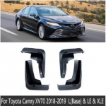 for Toyota Camry 2018~ XV70 4PCS Front Rear Car Fender Mudguard Mud Flaps Guard Splash Flap Car Fit L(base) LE XLE