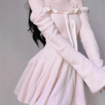 2023. aasta s&uuml;gisene armas, elegantne kontorikleit Daami vabaaja pikkade varrukatega kleit Naiste &otilde;htupeokleit &otilde;huke minikleit Korea moe &scaron;ikk S roosa