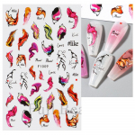 K&uuml;&uuml;nekleebised V&auml;rvilised marmorist liblikakujundusega liimiga liugurkleebised k&uuml;&uuml;nekleebised manik&uuml;&uuml;ri kaunistused