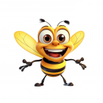 Happy Bee kleebis auto vin&uuml;&uuml;lkleebise veekindlal kaunistusauto kleebistel B-15cm-Longest Side