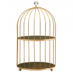 Iron Art Nordic Style Bird Cage Rack Huulepulk Parf&uuml;&uuml;m Kosmeetiline Nahahooldustoode S&auml;ilitusrest Viimistluslauariiul 2022 Uus
