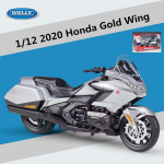 1/12 Scale Welly 2020 Honda Gold Wing Diecast mootorrattamudel raskeveokite reisimootorratta sulamist m&auml;nguautode kollektsiooni kingitus lastele 1/12-21.6x11.8x8.8cm