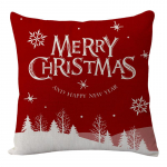 Punase p&otilde;dra j&otilde;uluviskepadja kate Kodukaunistus p&uuml;hadepadja autopadja kate (Padja s&uuml;damik puudub) 45x45cm  Single pillowcase