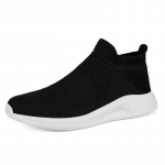 Slip-On meeste kingad Uued kerged vabaajajalatsid meestele Hingavad Unisex meeste naiste jalap&uuml;ksid, must suurus 35-45 35 valge