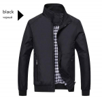 Meeste jakid Meeste vabaaja jakk Kvaliteetne kevadine tavaline kitsas jakkmantel 5XL must