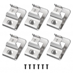 1 komplekt t&ouml;&ouml;riistarihma klambrit, mida on lihtne paigaldada roostevabast terasest t&ouml;&ouml;riistaklambrite konksukomplekt koos kruviga Dewalt N268241 jaoks 6pcs