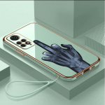 Luksuslik kaetud TPU-telefoni &uuml;mbris koos kaelapaelaga Xiaomi Poco F4 F5 M4 M5 X3 X4 X5 13T Redmi Note 10S 11S 10C 13C &uuml;mbrisele A10 Cartoon keskmise s&otilde;rme kunstiga kaas Xiaomi Poco F1