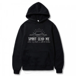 Unisex HoodieSpirit Lead Me Hoodie Jesus kapuutsiga dressipluus Christian Bibleverse Clothing Church Faith Pullover Unisex trendikas religioosne kapuuts L