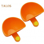 2tk Klambrit&uuml;&uuml;p Kastmisn&otilde;u toidukvaliteediga plastikust poolring salatikaste maitseaine Pr&uuml;gikaste kauss konteineri hoidik kast K&ouml;&ouml;gitarbed oranž