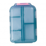 Pillide korraldaja 147 isetegemise sildiga, 10 kambrit, suure mahutavusega l&auml;bipaistev taskuapteegi reisikapslite tableti s&auml;ilituskarbi &uuml;mbris tumepruun v&auml;rv