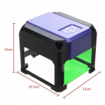 Mini USB lauaarvuti lasergraveerimismasin 3500mW printeri l&otilde;ikur DIY logo m&auml;rgistus CNC graveering nikerdus 80x80mm Windowsile