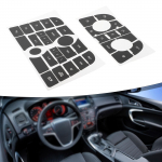 PVC must auto armatuurlaud CD raadio helinuppude kleebiste komplekt OPEL ASTRA J jaoks