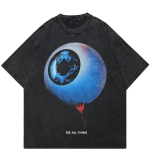 Streetwear Blue Eyeball tr&uuml;kitud unisex T-s&auml;rk S must