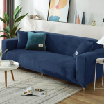 Luksuslik sametist diivanikate &Uuml;limalt soe elastne diivanikate elutuppa &uuml;hev&auml;rviline m&ouml;&ouml;blikaitse tugitooli kate 2seater 140-185cm tumesinine v&auml;rv