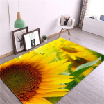 Kollane p&auml;evalillet&uuml;druku tuba vaip P&otilde;hjamaade armas lilleline vaip Magamistoa voodi matt Kaunistus toad K&ouml;&ouml;k P&otilde;randamatt R&otilde;duvaip 60x90cm