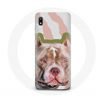 &Uuml;mbris Samsung Galaxy A10 Brown Pitbull Dog jaoks