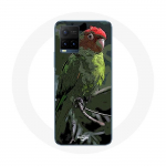 Coque pour Vivo Y21s 2021 / Y21 2021 Pionus Perroquet Rouge Vert