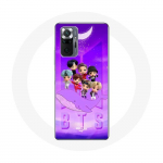 Coque pour Xiaomi Redmi Note 10 Pro BTS TinyTAN Animation Affiche RM Jin Suga J-Hope Jimin Jungkook Et V Zero O&rsquo;Clock