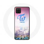 &Uuml;mbris Samsung Galaxy A12 TWICE K-popi grupi logoga sinine