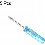 Mini &uuml;he puutega kruvikeeraja, 2,0 mm lamepea, 45 mm pikk, v&auml;ikeste seadmete remondiks, 5 komplekti 3.0mm x 45mm