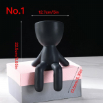 Loomingulised v&auml;ikesed inimesed lillepott Mahlane pott Keraamika istutusmasin Kodukaunistused T&ouml;&ouml;laua kaunistused Aiakaunistus Bonsai taimepott No.1