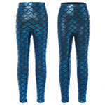 Lastele T&uuml;drukutele Stiilsed Riided Elastne V&ouml;&ouml;koht Kala Skaalaprint Heledad Retuusid T&auml;navar&otilde;ivad 2-3 Years lilla