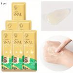 6tk 3g Snail Sleeping n&auml;omask N&auml;o niisutav ja niisutav pesuvaba &ouml;&ouml;kreem n&auml;omask 6pcs