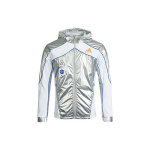 Adidas Space Jakk Jooksu Kapuutsiga Spordir&otilde;ivad Meeste &Uuml;ler&otilde;ivad H&otilde;bedane GK8816 XS