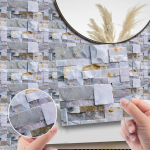 10 tk tsementkivist telliskivist marmorist plaatide kleebis K&ouml;&ouml;k Backsplash &otilde;likindel vannitoa kraanikauss Peel & Stick veekindla kunsti seinakleebised 10x10cm-20Pcs