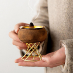 Araabia viirukip&otilde;leti Metallist suitsutusn&otilde;u Peotarbed Dekoratiivne k&uuml;&uuml;nlajalg K&uuml;&uuml;nlajalg jaoks Without Lid