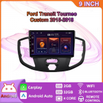 Android 2 Din auto multimeediumipleier Ford Transit Tourneo Custom 2015- 2018 peaseadmele Stereo Carplay GPS-navigatsioon BT WIFI 2+32GB 2+32GB