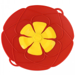 Spill Stopper Cover Keetmine &uuml;le Kaitse silikoonkaanega Peatab Pot K&ouml;&ouml;git&ouml;&ouml;riist punane