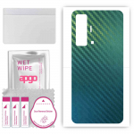 apgo Protective Skin Sticker for the back compatible with vivo X50, Wrap Film, Foil, Vinyl - Pattern Carbon Chameleon CAKA1