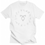 Uus K&otilde;ik Ruunide S&uuml;mbol - Shadowhunters T-s&auml;rk shadowhunters varjuk&uuml;tid shadowhunter the mortal instruments cassandra clare Unisex 4XL