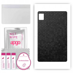 apgo skin sticker film foil vinyl for the BACK compatible with Realme Pad Mini, scratch-resistant, easy to install - Black Honeycomb
