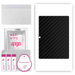 apgo Protective Skin Sticker for the back compatible with ZTE Blade X10 Pro, Wrap Film, Foil, Vinyl - Pattern Carbon Black