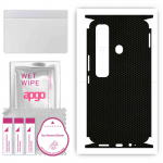 apgo Protective Skin Sticker for the back+sides compatible with Tecno Spark 7 Pro, Full Wrap Film, Foil, Vinyl - Pattern Matrix