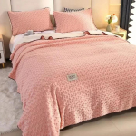 Uus K&uuml;&uuml;liku karusnahast roosi tekk Bunny Cashmere Multifunktsionaalne tekk &uuml;hev&auml;rviline kate tekk piimakiust voodikate 150x200CM