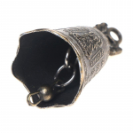 2 tk antiikne kell Hiina mini messingist vasest skulptuur Pray Guanyin Bell one size