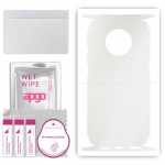 apgo Protective Skin Sticker for the back+sides compatible with OnePlus 7T, Full Wrap Film, Foil, Vinyl - Pattern Matte Transparent