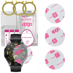 3x apgo Ultra-Clear Hybrid protective glass compatible with Huawei Watch GT4 46 mm, flexible nano glass, great replacement for tempered glass, scratch