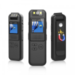 1080P kehakaamera heli- ja videosalvestusega, kantav kehakaamera mini-klambriga kaamerakaamera must